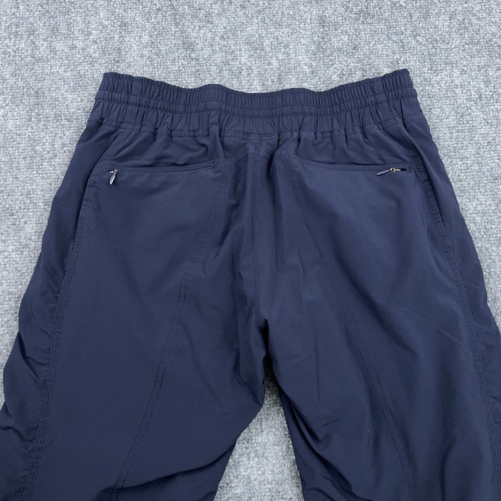 Athleta Lined La Viva Pants Womens 4 Blue Ruched Drawstring Hiking Zip Pockets - Picture 10 of 11